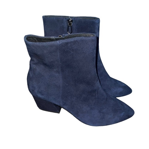 Botkier sasha Navy Blue Suede Booties size 10‎ - Picture 1 of 8